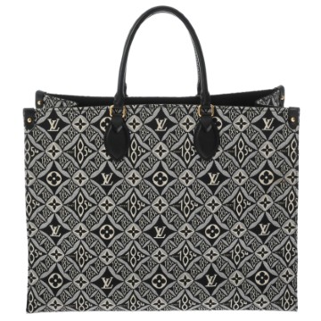 ルイ ヴィトン モノグラムジャガード オンザゴー GM 2WAY グリ M57207 ジャガード ユニセックス バッグ 【中古】【bag】