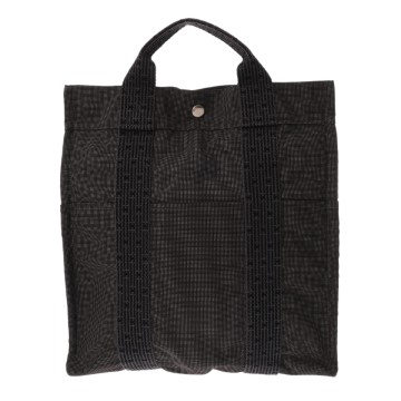 エルメス エールライン アド MM グレー キャンバス ユニセックス バッグ 【中古】【bag】