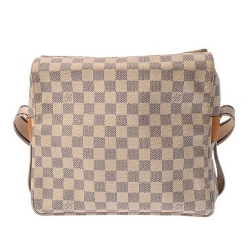 ルイ ヴィトン ダミエアズール ナヴィグリオ ホワイト N51189 レザー ユニセックス バッグ 【中古】【bag】