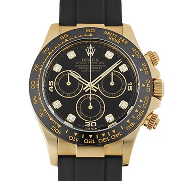 ロレックス コスモグラフ デイトナ 116518LNG ブラック/ダイヤモンド メンズ 時計 【中古】【wristwatch】