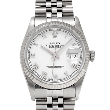 ロレックス デイトジャスト 36 16234 ホワイト メンズ 時計 【中古】【wristwatch】