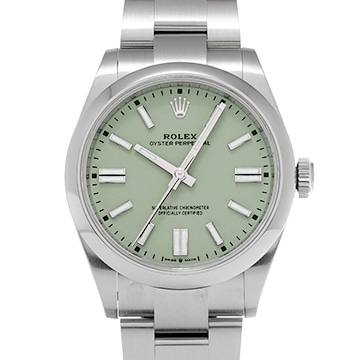 ロレックス オイスターパーペチュアル 41 134300 ピスタチオ メンズ 時計 【中古】【wristwatch】