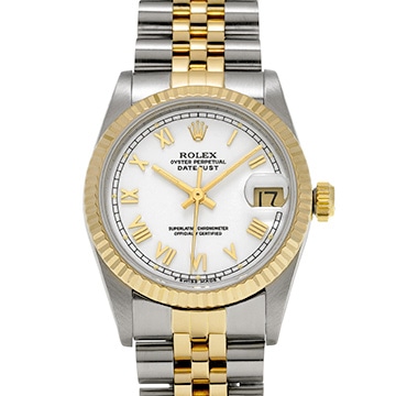 ロレックス デイトジャスト 68273 ホワイト ユニセックス 時計 【中古】【wristwatch】