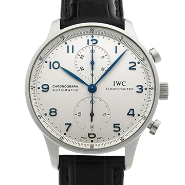 IWC ポルトギーゼ クロノグラフ IW371446 シルバー メンズ 時計 【中古】【wristwatch】