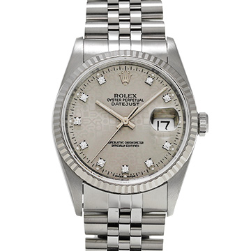 ロレックス デイトジャスト 16234G シルバーコンピュータ/ダイヤモンド メンズ 時計 【中古】【wristwatch】