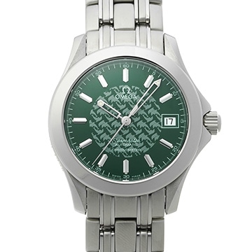 オメガ シーマスター 120 ジャックマイヨール 1998 2506.70 グリーン メンズ 時計 【中古】【wristwatch】