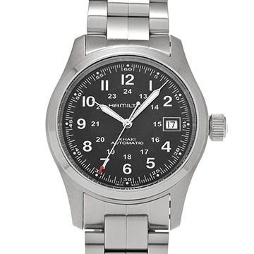 ハミルトン カーキ フィールド オート H704551 ブラック メンズ 時計 【中古】【wristwatch】