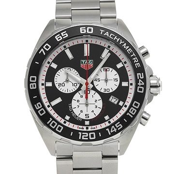 タグ ホイヤー フォーミュラ1 クォーツ クロノグラフ CAZ101E.BA0842 ブラック/シルバー メンズ 時計 【中古】【wristwatch】