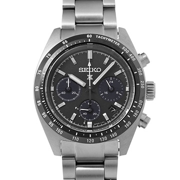 セイコー プロスペックス スピードタイマー ソーラークロノグラフ SBDL091 ブラック メンズ 時計 【中古】【wristwatch】