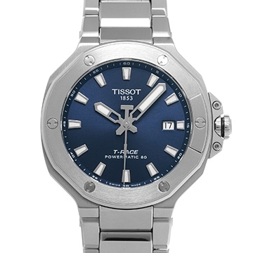 ティソ T-レース パワーマティック80 41mm T141.807.11.041.00 ブルー メンズ 時計 【中古】【wristwatch】