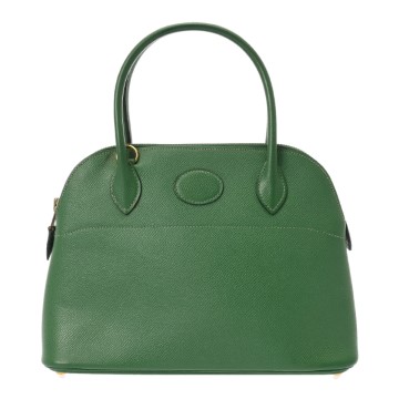 エルメス ボリード 27  グリーン クシュベル レディース バッグ 【中古】【bag】