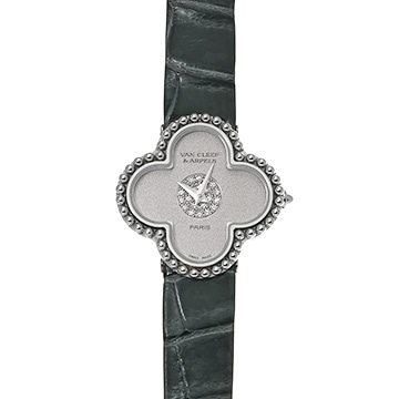 ヴァン クリーフ&アーペル アルハンブラ 322974 シルバー/ダイヤモンド レディース 時計 【中古】【wristwatch】