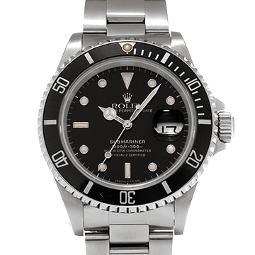 ロレックス サブマリーナ デイト 16610 ブラック メンズ 時計 【中古】【wristwatch】