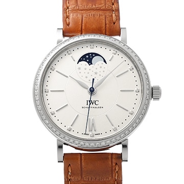 IWC ポートフィノ オートマティック ムーンフェイズ 37 IW459008 ホワイト/ダイヤモンド メンズ 時計 【中古】【wristwatch】