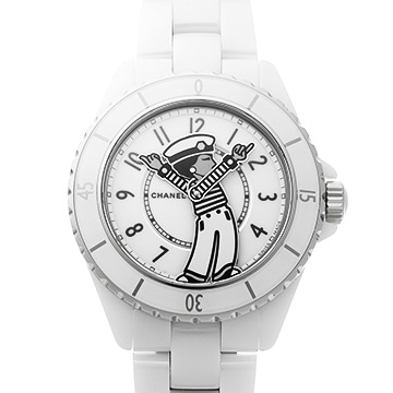 シャネル マドモアゼル J12 ラ パウザ 38MM H7481 ホワイトラッカー メンズ 時計 【中古】【wristwatch】