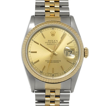 ロレックス デイトジャスト 36 16233 シャンパン メンズ 時計 【中古】【wristwatch】