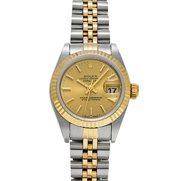 ロレックス デイトジャスト 69173 シャンパン レディース 時計 【中古】【wristwatch】