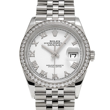 ロレックス デイトジャスト 36 126284RBR ホワイト メンズ 時計 【中古】【wristwatch】