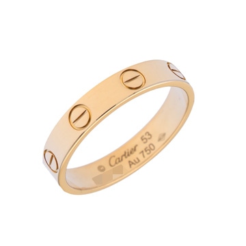 カルティエ ミニラブリング #53 ゴールド K18イエローゴールド YG レディース ジュエリー 【中古】【jewelry】