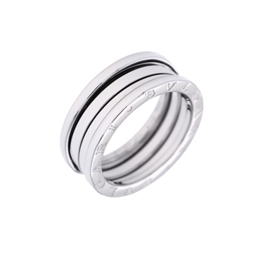 ブルガリ B-ZERO1 リング #57 シルバー K18ホワイトゴールド WG レディース ジュエリー 【中古】【jewelry】
