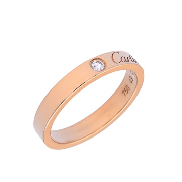 カルティエ Cドゥカルティエ リング #49 1PD シルバー K18ピンクゴールド PG レディース ジュエリー 【中古】【jewelry】
