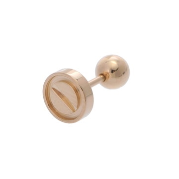 カルティエ ラブ シングル ピアス ゴールド CRB8301421 K18イエローゴールド YG レディース ジュエリー 【中古】【jewelry】