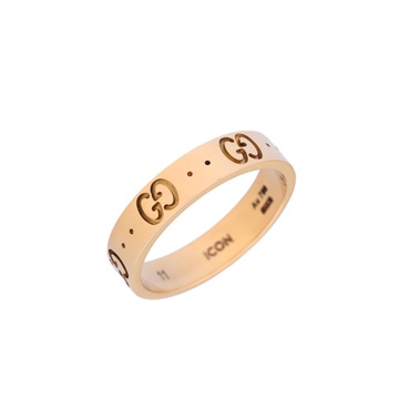 グッチ アイコン リング ゴールド K18イエローゴールド YG レディース ジュエリー 【中古】【jewelry】