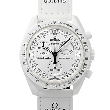 スウォッチ OMEGA×スウォッチ ミッション トゥー ザ ムーンフェイズ SO33W700 ホワイト メンズ 時計 【新品】【wristwatch】