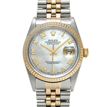 ロレックス デイトジャスト 16233NR ホワイトシェル メンズ 時計 【中古】【wristwatch】