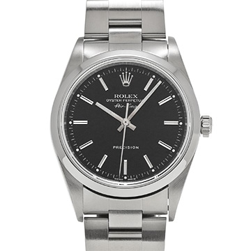 ロレックス エアキング 14000M ブラック メンズ 時計 【中古】【wristwatch】