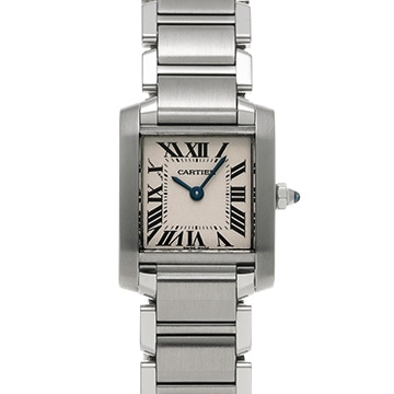 カルティエ タンクフランセーズ SM W51008Q3 シルバー レディース 時計 【中古】【wristwatch】