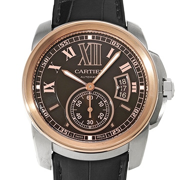 カルティエ カリブル ドゥ カルティエ W7100051 ブラウン メンズ 時計 【中古】【wristwatch】