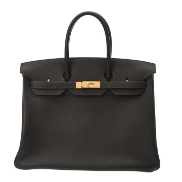 エルメス バーキン 35 エベンヌ ヴァッシュリエージュ ユニセックス バッグ 【中古】【bag】