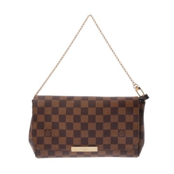 ルイ ヴィトン ダミエ フェイボリット MM 2WAY ブラウン N41129 ダミエキャンバス レディース バッグ 【中古】【bag】