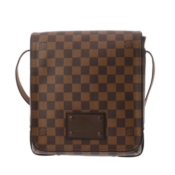 ルイ ヴィトン ダミエ ブルックリン PM エベヌ N51210 ダミエキャンバス ユニセックス バッグ 【中古】【bag】