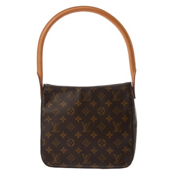 ルイ ヴィトン モノグラム  ルーピング MM ブラウン M51146 モノグラムキャンバス レディース バッグ 【中古】【bag】