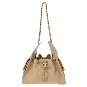 シャネル CHANEL25 スモール ハンドバッグ ベージュ AS5293 グレインドカーフスキン レディース バッグ 【中古】【bag】