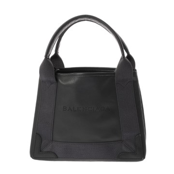 バレンシアガ ネイビーカバス XS グレー 390346 キャンバス/レザー レディース バッグ 【中古】【bag】