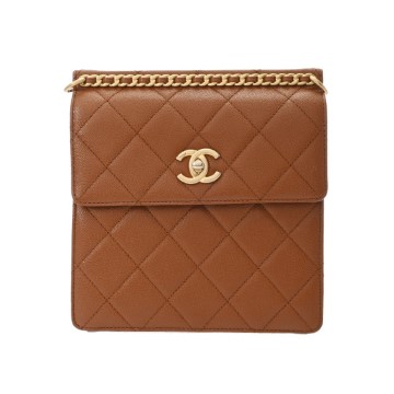 シャネル マトラッセ バックパック  ブラウン AS4189 グレインドカーフスキン レディース バッグ 【中古】【bag】