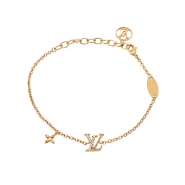 ルイ ヴィトン ブレスレット LV アイコニック ゴールド M00587 メタル/ストラス レディース ジュエリー 【中古】【jewelry】