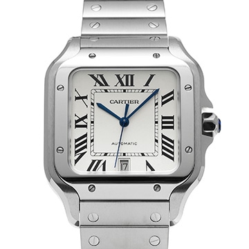 カルティエ サントス ドゥ カルティエ LM WSSA0009 シルバー メンズ 時計 【中古】【wristwatch】