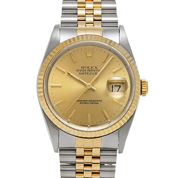 ロレックス デイトジャスト 36 16233 シャンパン メンズ 時計 【中古】【wristwatch】