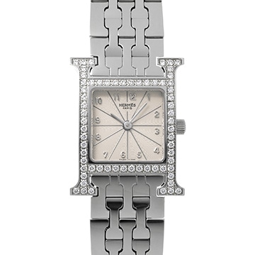 エルメス Hウォッチ HH1.230 アイボリー レディース 時計 【中古】【wristwatch】