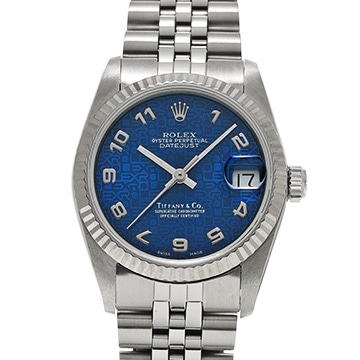 ロレックス デイトジャスト ティファニー 68274 ブルーコンピュータ ユニセックス 時計 【中古】【wristwatch】