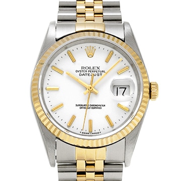 ロレックス デイトジャスト 16233 ホワイト メンズ 時計 【中古】【wristwatch】