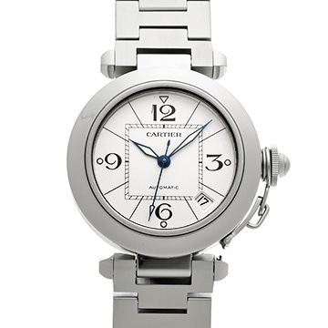 カルティエ パシャC W31074M7 ホワイト ユニセックス 時計 【中古】【wristwatch】