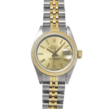 ロレックス デイトジャスト 26 69173 シャンパン レディース 時計 【中古】【wristwatch】