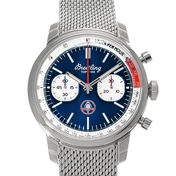 ブライトリング トップタイム B01 シェルビー コブラ AB01763A1C1A1 ブルー/ホワイト メンズ 時計 【中古】【wristwatch】