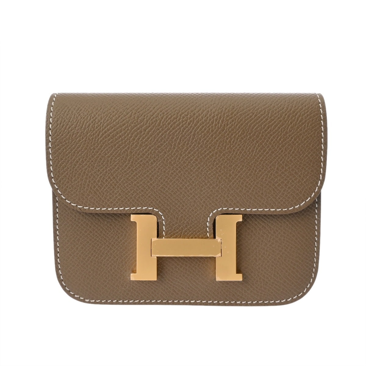 エルメス コンスタンス スリム エトゥープ ヴォーエプソン レディース 財布 【未使用】【purse】