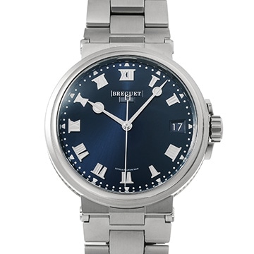 ブレゲ マリーン 5517 5517TI/Y1/TZ0 ブルー メンズ 時計 【中古】【wristwatch】